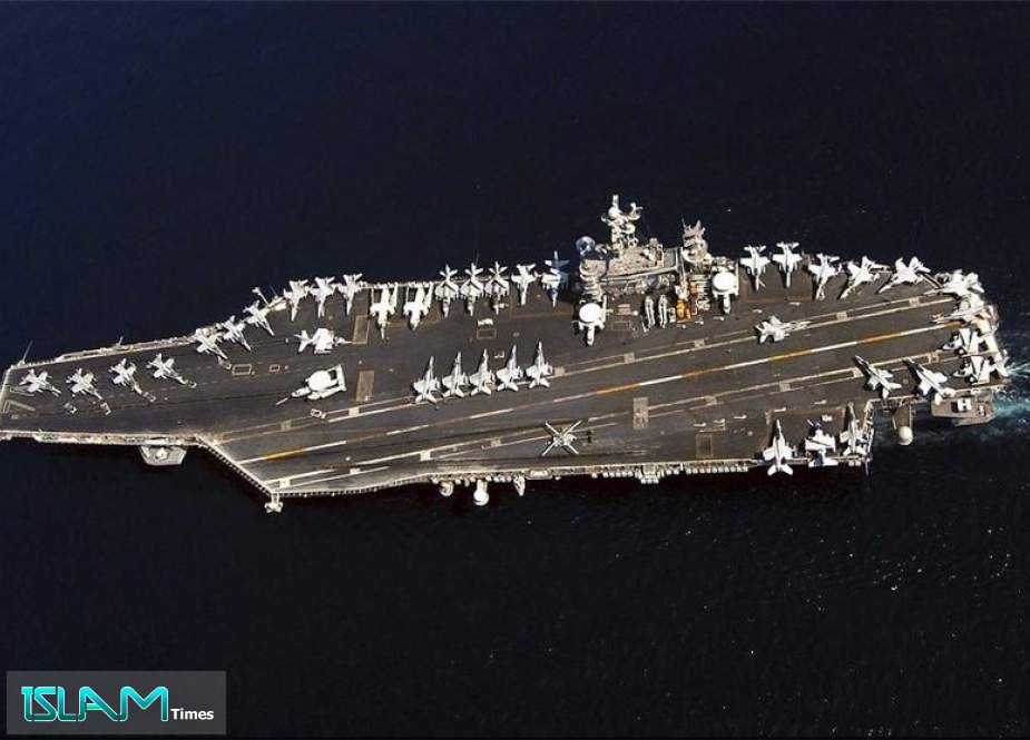 IRGC Naval Drone Detects US Carrier Strike Group near Hormuz Strait