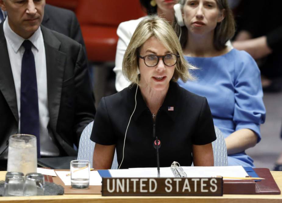 US Ambassador to the UN Kelly Craft addresses a Security Council meeting.jpg