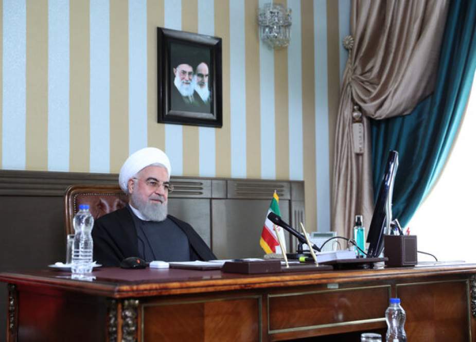 Iranian President Hasan Rouhani at his office.jpg