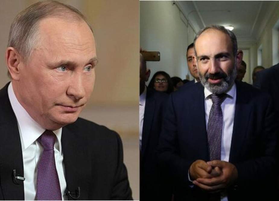 گفتگوی تلفنی رئیس جمهوری روسیه و نخست وزیر ارمنستان در خصوص منطقه ی قره باغ