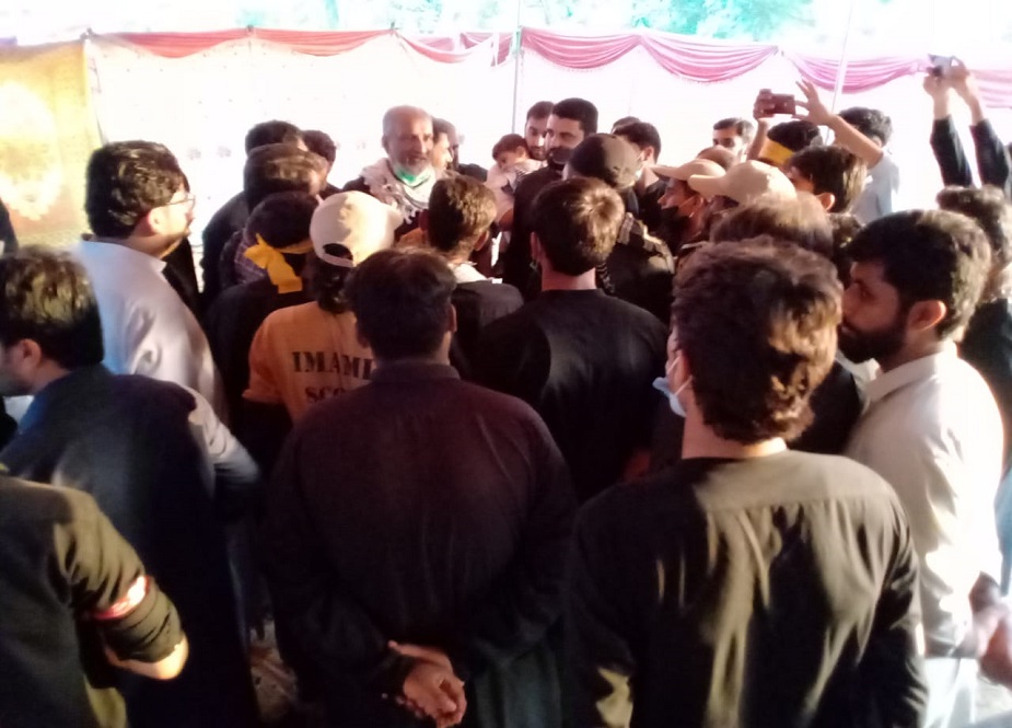 اسلام آباد، مرکزی صدر آئی ایس او کی تحریک بیداری کے کیمپ میں آمد کی تصاویر
