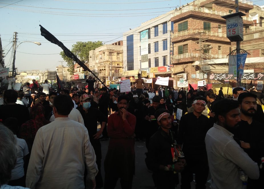 لاہور میں مختلف روٹس پر اربعین واک کے مناظر