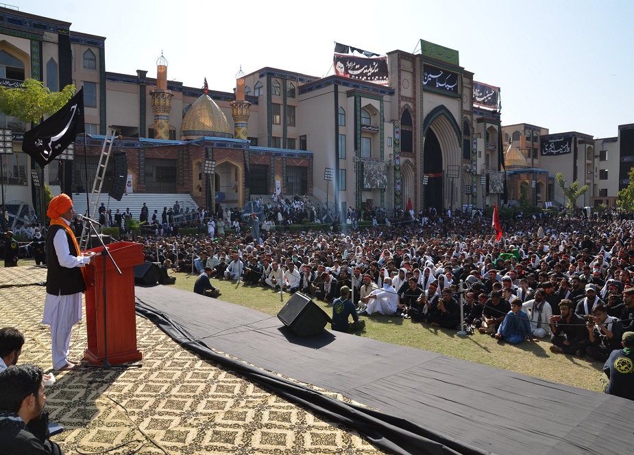 لاہور، عروۃ الوثقیٰ لاہور میں اربعین حسینیؑ سے غیر مسلم رہنماوں کے خطاب کی تصاویر
