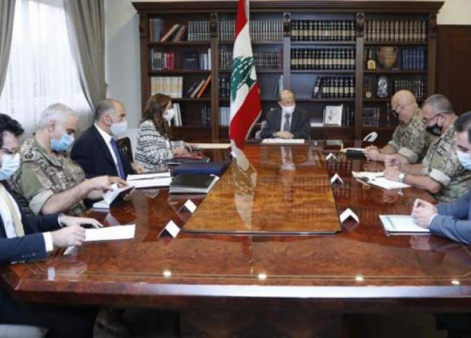 الرئيس اللبناني يحدد ماستناقشه مفاوضات ترسيم الحدود