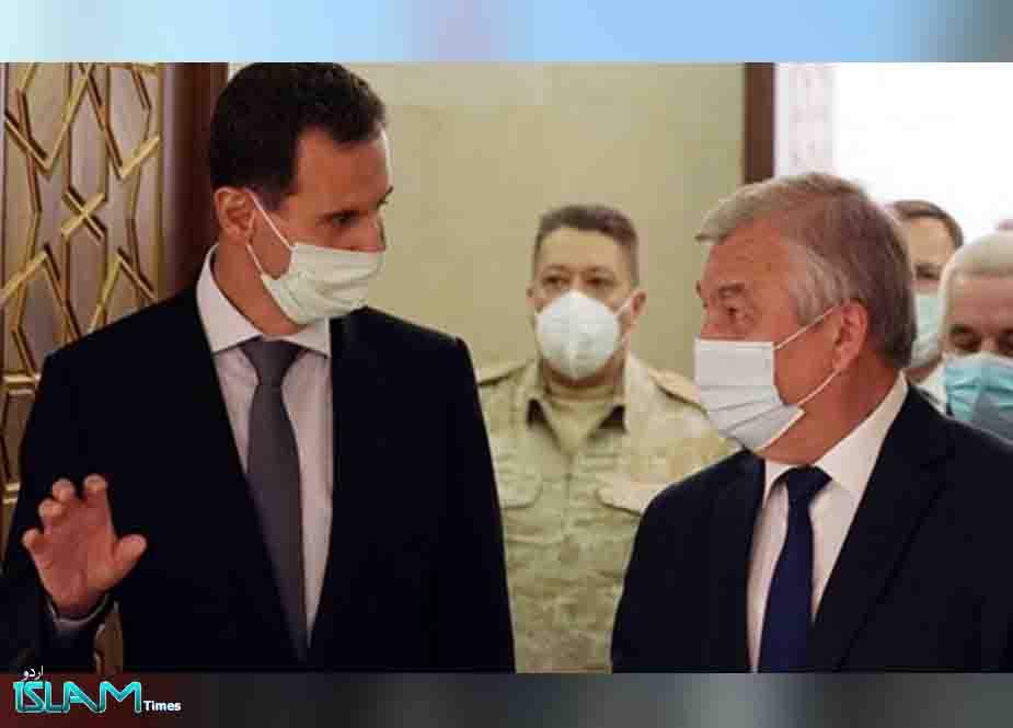 اعلی سطحی روسی وفد کی شامی صدر کیساتھ ملاقات