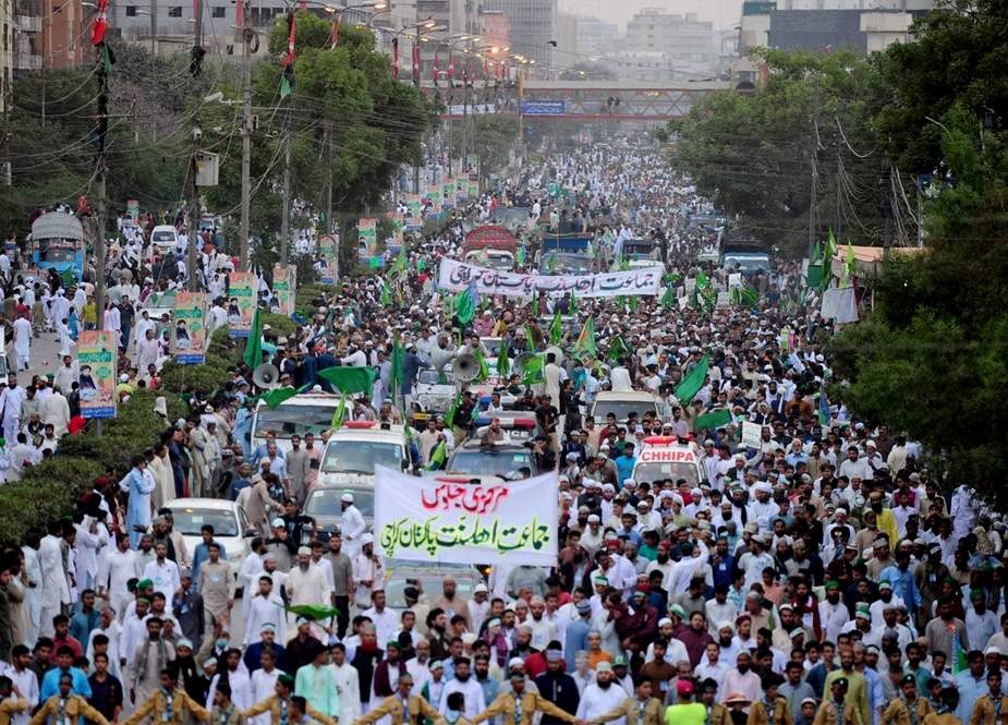 کراچی، جشن عید میلادالنبیﷺ کے جلسے جلوس کا سلسلہ جاری