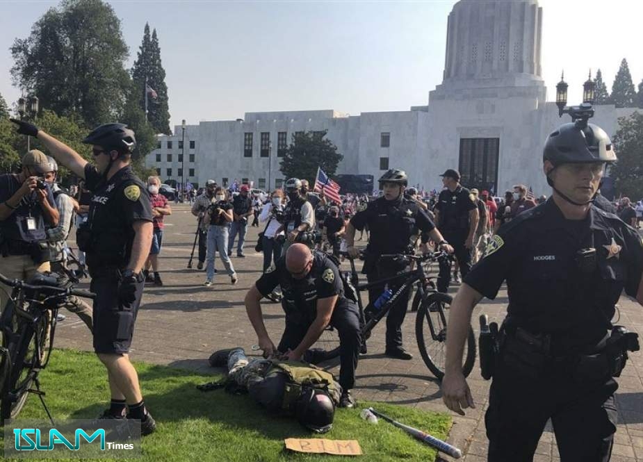 Armed Trump Supporters Clash with Counter-Protesters in Salem