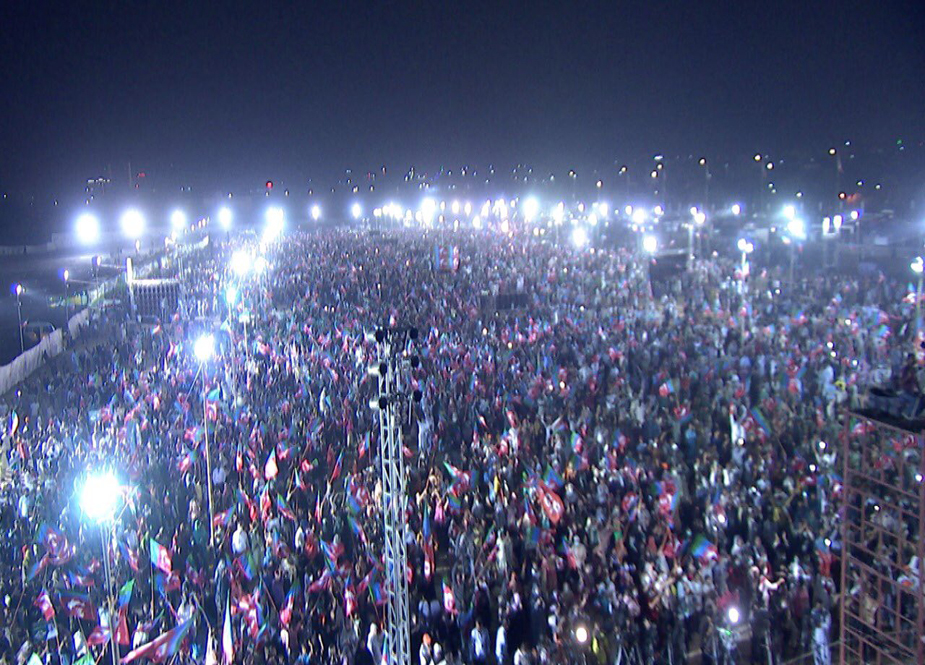 کراچی کے باغ جناح میں پی ایس پی کا جلسہ، شرکاء کی بڑی تعداد میں شرکت
