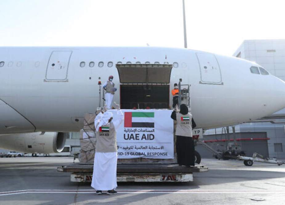 Etihad Airways flights loaded with aid landed in the Zionist entity.jpg
