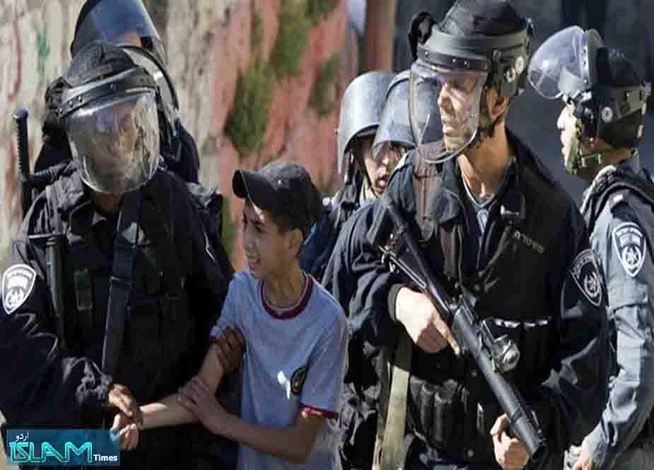 غاصب صیہونی رژیم نے رواں سال کے دوران مزید 400 کمسن فلسطینی بچے گرفتار کر لئے