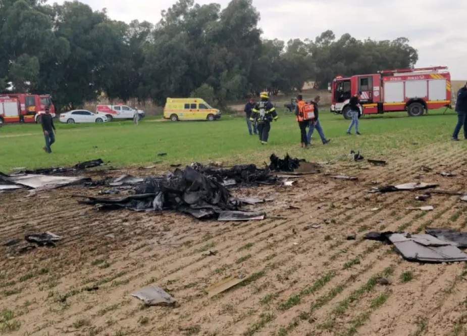 Israeli aircraft crashed north of Beershebain Negev