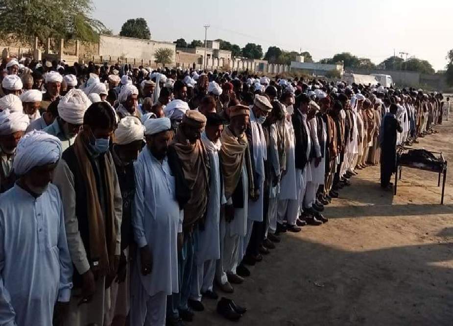ڈی آئی خان، علامہ رمضان توقیر کی خانم کے جنازے میں شہریوں کی کثیر تعداد شریک