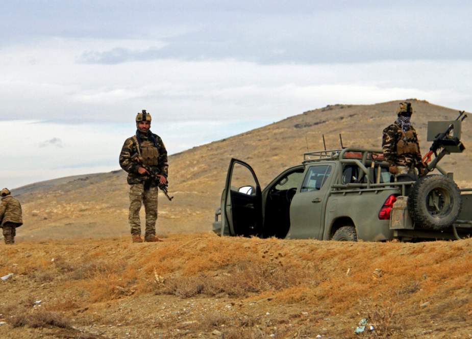 Afghan National Army soldiers outside of a military compound on Ghazni city, Afghanistan.jpg