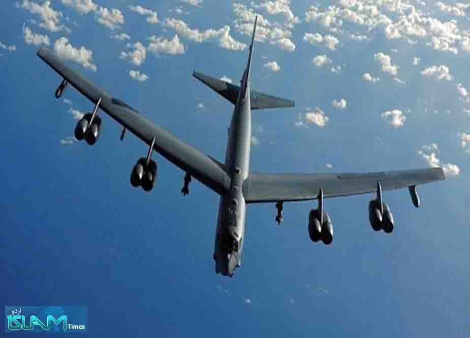 عراق و شام کے سرحدی علاقوں پر امریکی B-52 بمبار طیاروں کی پرواز