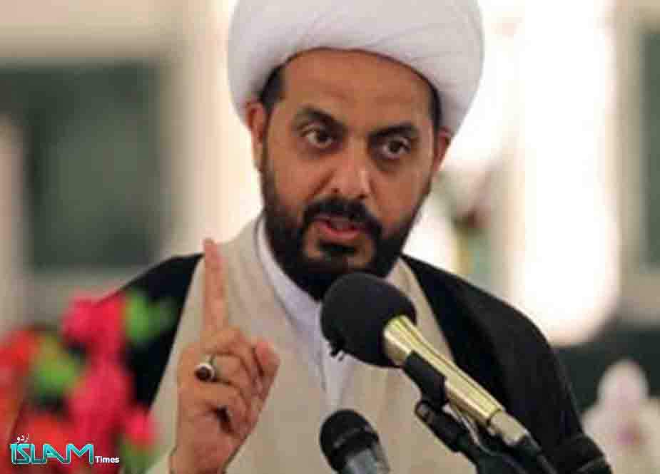 قابض امریکی فوجیوں کو نکال باہر کرنا مزاحمتی محاذ کا حق ہے، شیخ قیس الخز علی