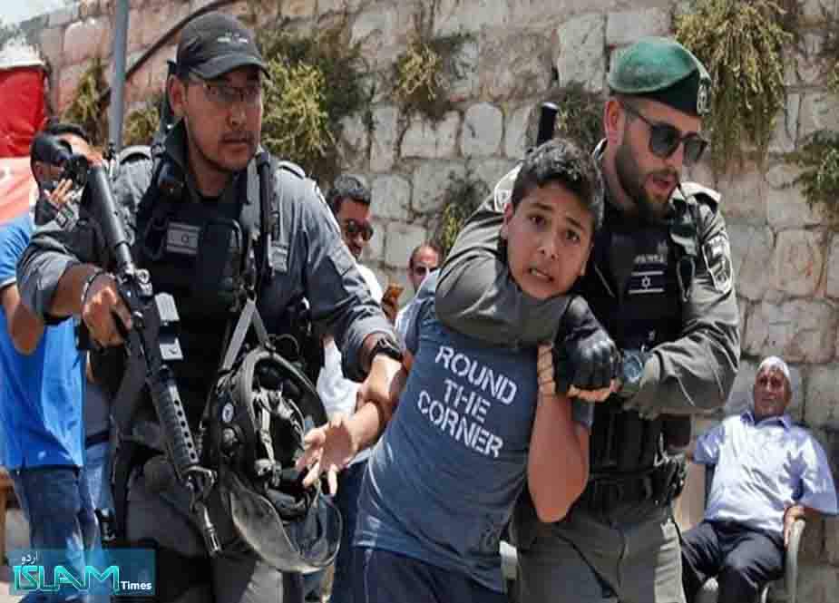 امسال غاصب صیہونی رژیم کے ہاتھوں 500 بچوں اور 118 خواتین سمیت 4700 فلسطینی گرفتار