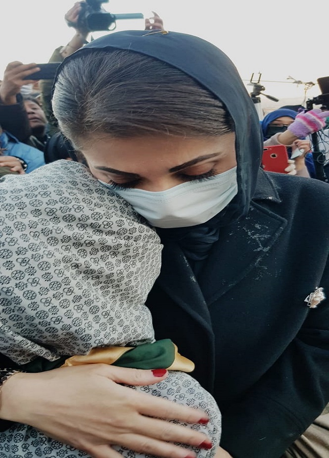 کوئٹہ، مریم نواز کی شہداء کے لواحقین سے ملاقات کی تصاویر