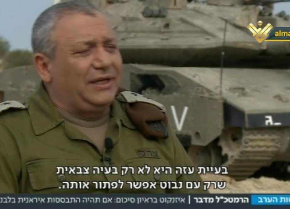 Gadi Eizenkot, Zionist army chief.