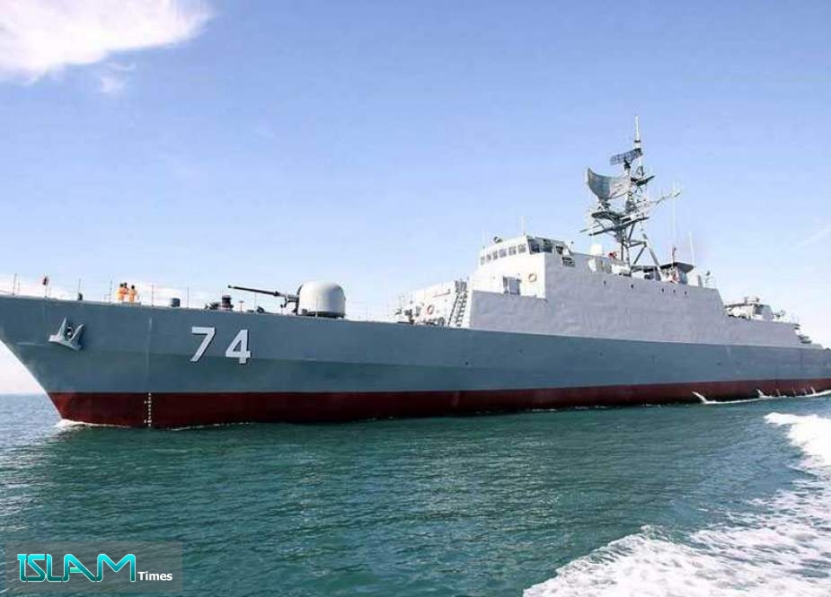 Iran’s Navy Stages War Drills, Receives Two Warships