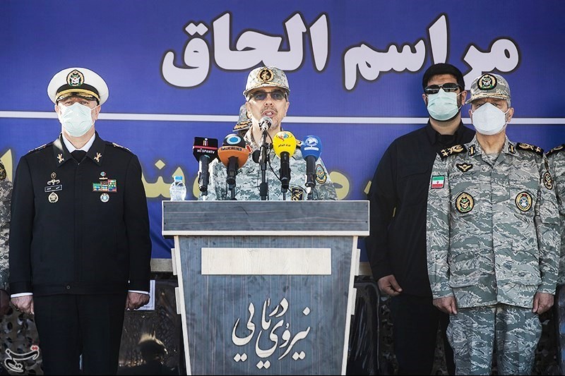 میجر جنرل محمد حسین باقری تقریب خطاب کرتے ہوئے