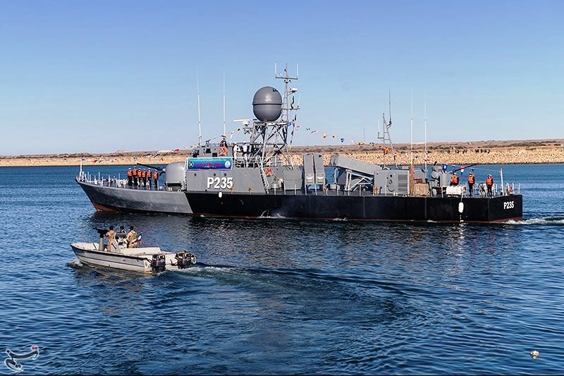 ملک میں تیار کیا گیا ایرانی جنگی بحری جہاز 