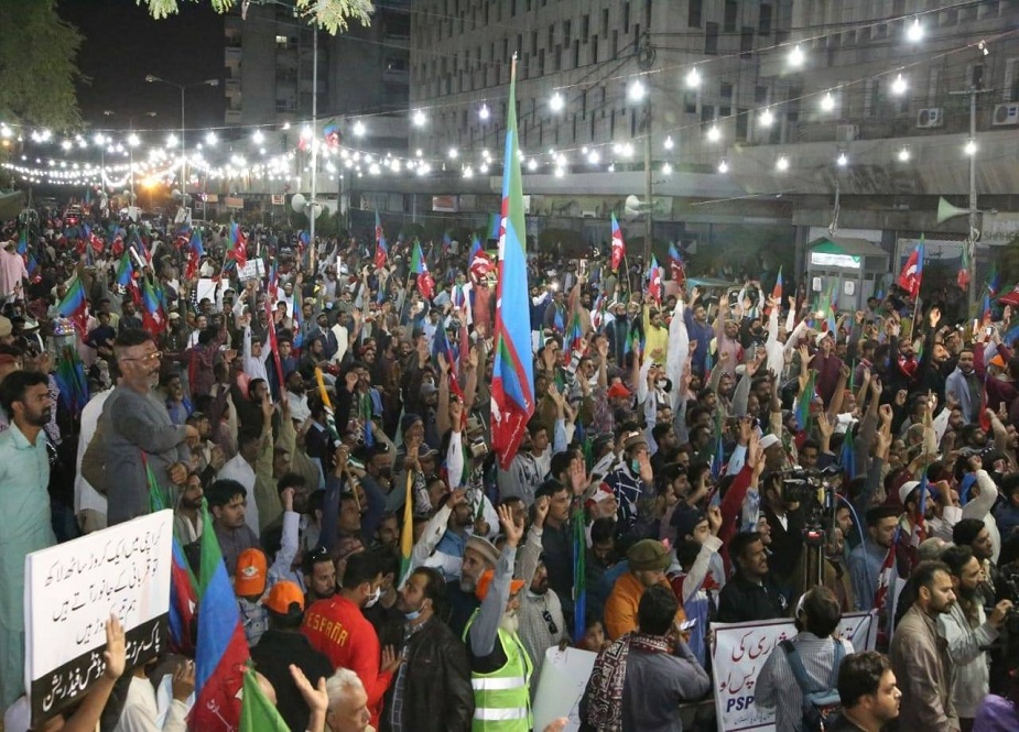 کراچی میں پی ایس پی کی ریلی، مردم شماری دوبارہ کرانے کا مطالبہ