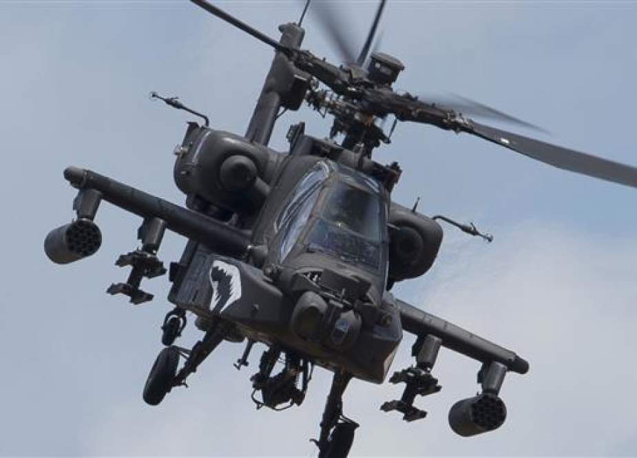 Helikopter Apache Militer AS Jatuh di Hasakah Suriah