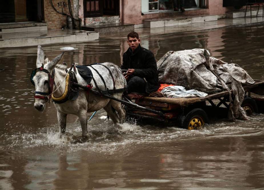 Heavy rains and cold weather have battered Gaza where infrastructure is ill-equipped to deal with extreme weather.