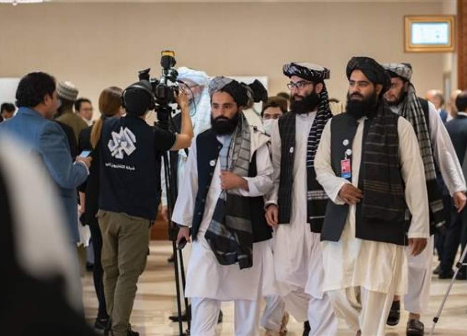 Taliban delegation arrives for intra-Afghan peace negotiations in Doha, Qatar.jpg