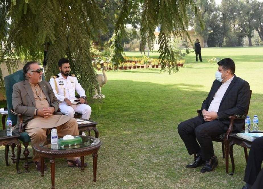 گورنر سندھ عمران اسماعیل سے ایرانی قونصل جنرل احمد محمدی کی ملاقات