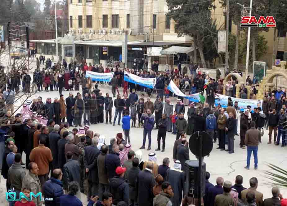شام، الحسکہ و قامشلی میں قابض امریکی و ترک فورسز کیخلاف عوامی احتجاج