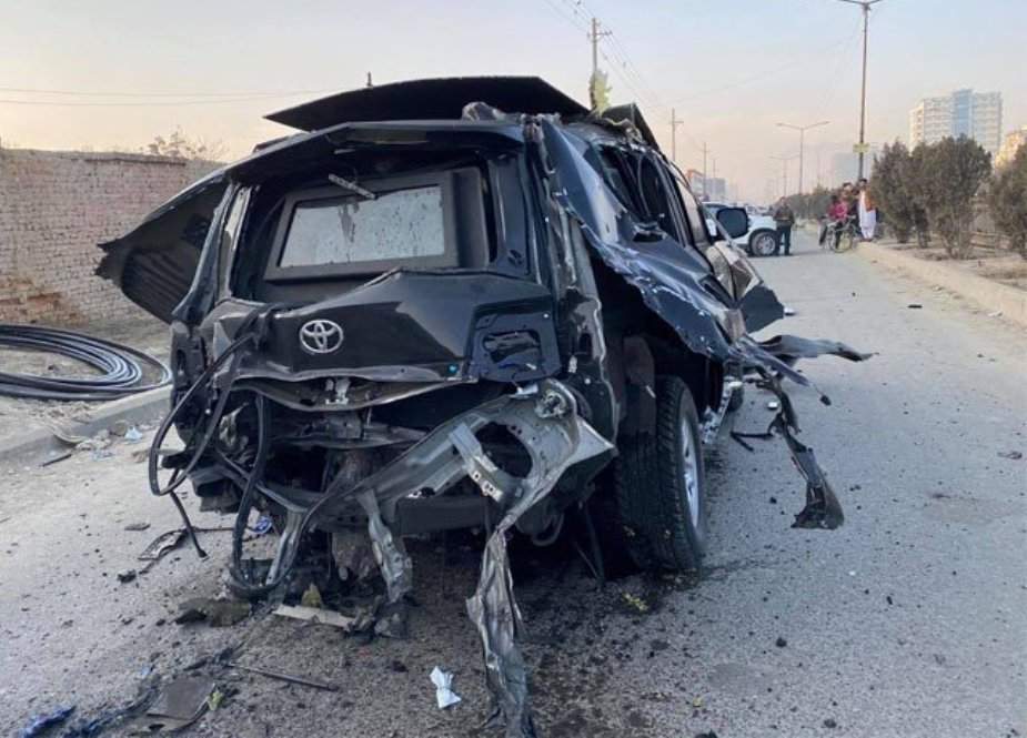 افغانستان میں وزیر مملکت کی گاڑی کو بم دھماکے میں اُڑا دیا گیا