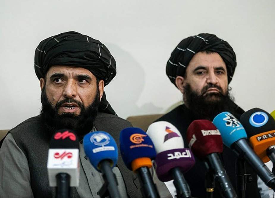 نشست خبری هیئت طالبان/ طبق توافق دوحه ماندن آمریکایی‌ها بعد از ۱۴ ماه به معنای اشغال افغانستان است