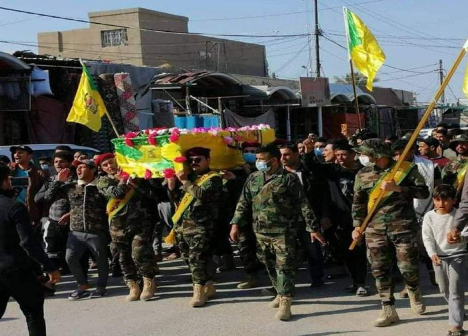 تشييع احد شهداء كتائب حزب الله العراق