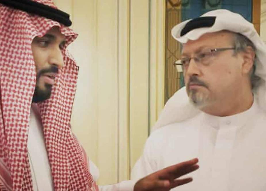 Saudi Crown Prince Mohammed bin Salman with Jamal Khashoggi.jpeg