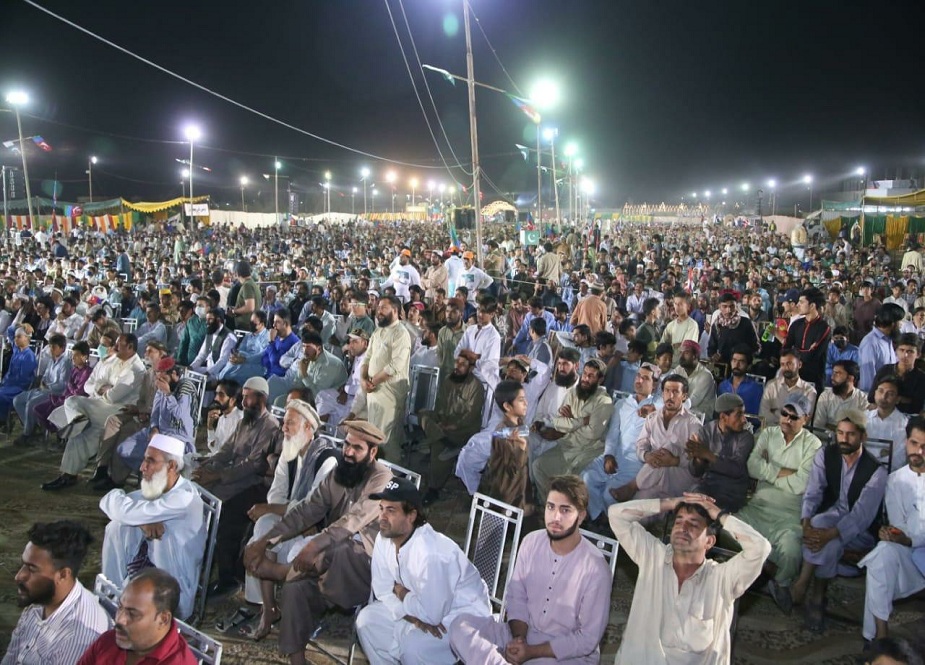 سہراب گوٹھ کراچی میں پی ایس پی کا جلسہ، پختون برادری کی بڑی تعداد میں شرکت