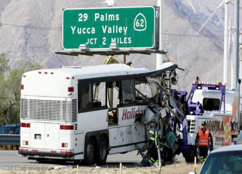 کیلیفورنیا، ٹریفک حادثے میں 15 افراد ہلاک