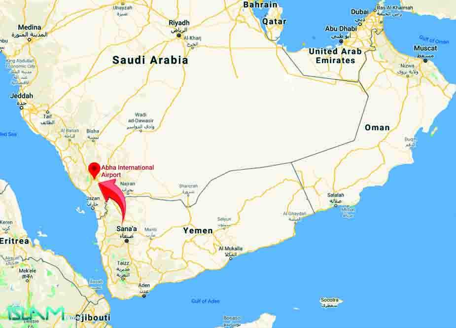 جارح سعودی عرب کی ابہاء ایئربیس پر یمن کا جوابی میزائل حملہ