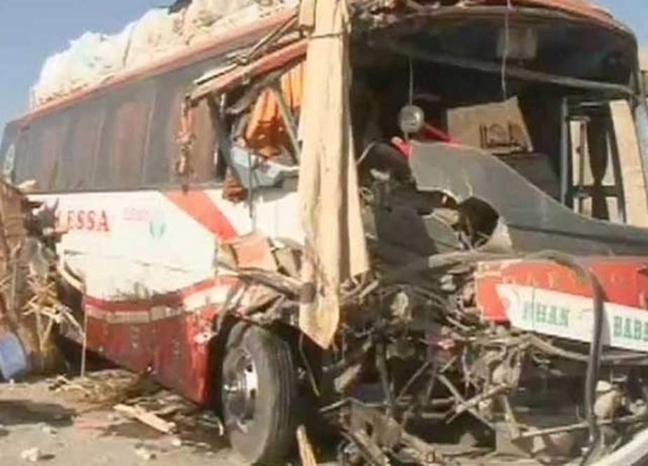 جی ٹی روڈ پر بس اور ٹرالر میں تصادم سے 5 افراد جاں بحق، 12 زخمی