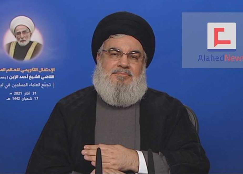 Sayyed Hassasn Nasrallah, honor late Sheikh Ahmad Zein..jpg