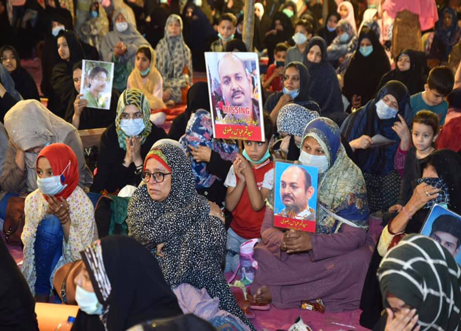 شیعہ مسنگ پرسنز کی عدم بازیابی کیخلاف احتجاجی دھرنے کے دوسرے روز جشن انوار شعبان کا انعقاد کیا گیا