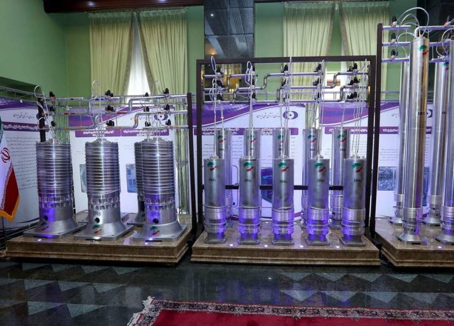 FILE PHOTO: New generation centrifuges on display during Iran