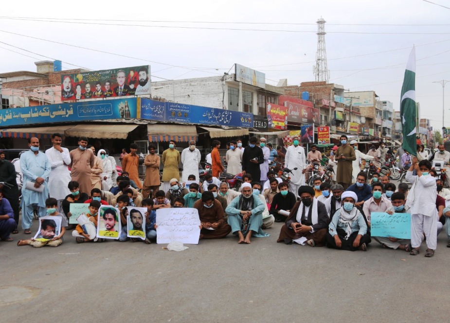 جوائنٹ ایکشن کمیٹی فار شیعہ مسنگ کے زیراہتمام ملتان میں لاپتہ افراد کی بازیابی کیلئے علامتی دھرنا دوسرے ہفتے بھی جاری