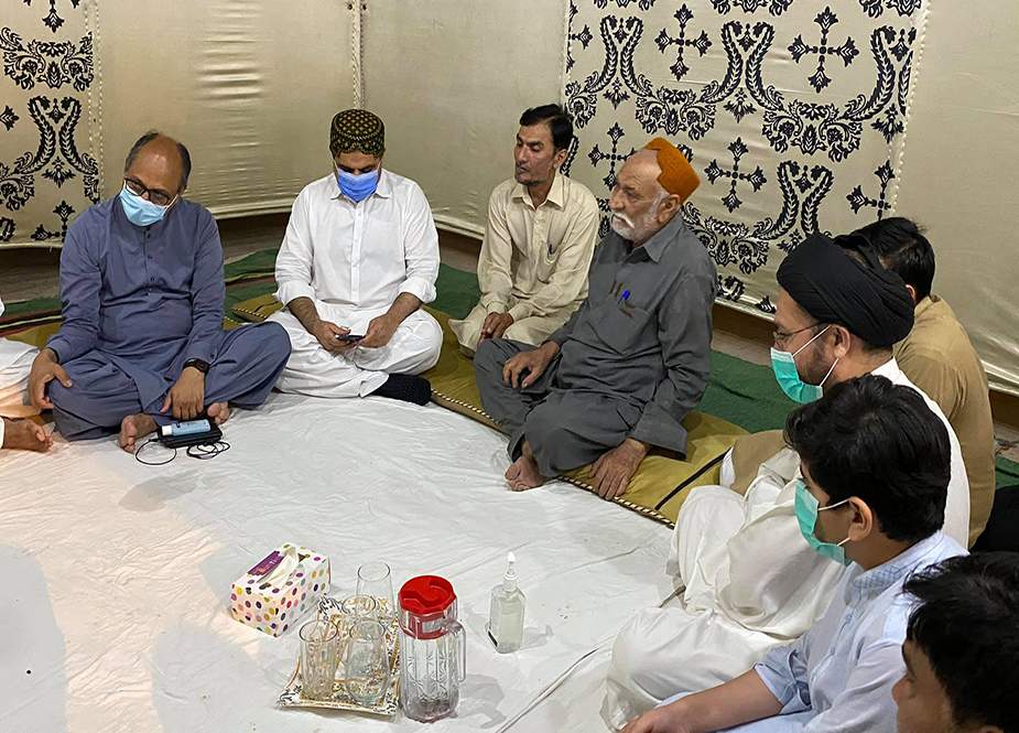 ناصر حسین شاہ اور سعید غنی کی علامہ عون نقوی کے اہلخانہ سے تعزیت