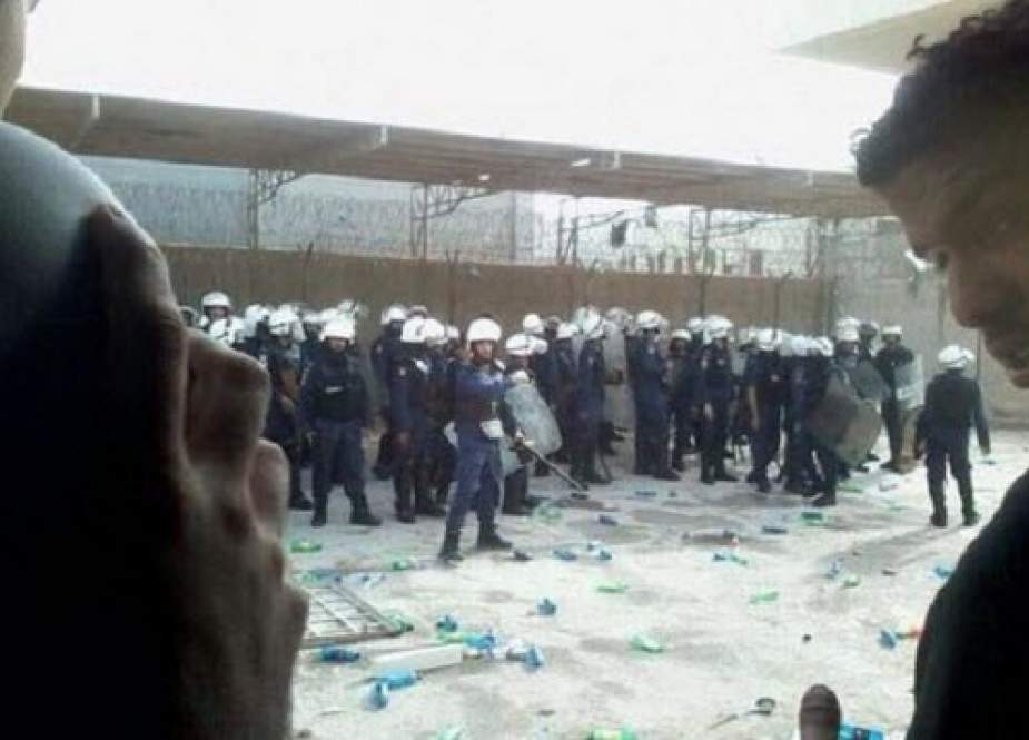 حمله نیروهای آل خلیفه به زندان «جو» بحرین/خونی شدن صورت زندانیان