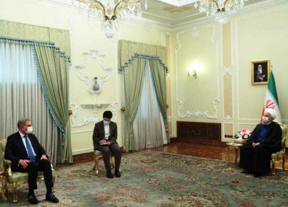 شاہ محمود قریشی کی ایران کے صدر ڈاکٹر حسن روحانی سے ملاقات، دوطرفہ تعاون کے فروغ کیلئے پرعزم 
