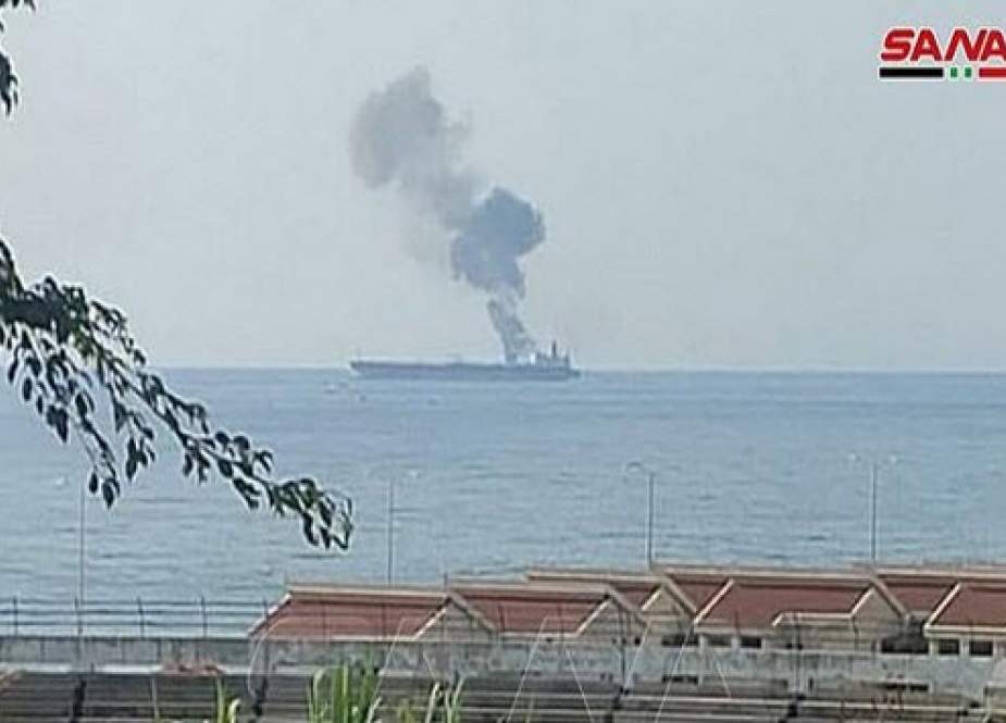 مهار کامل آتش سوزی یک نفتکش در ساحل سوریه