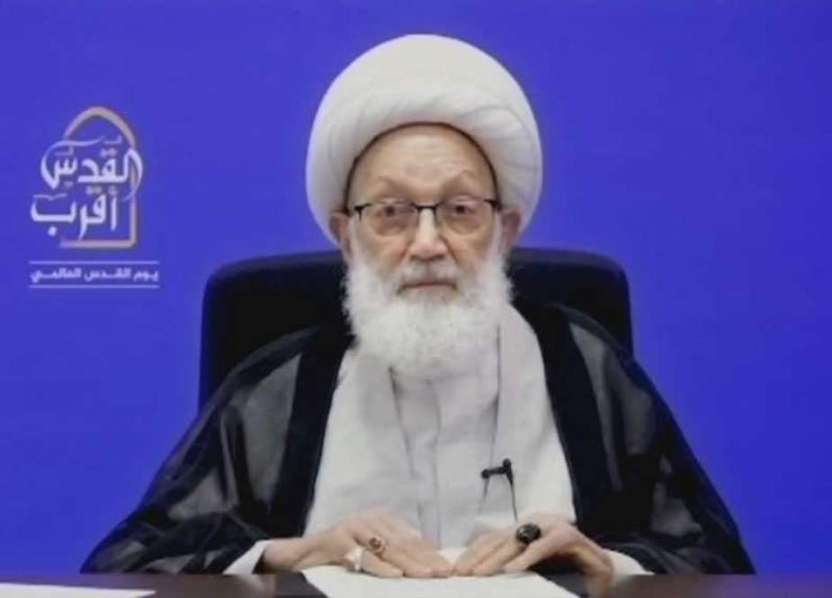 Ayatollah Sheikh Isa Qassim, Bahrain’s top cleric and Shia spiritual leader