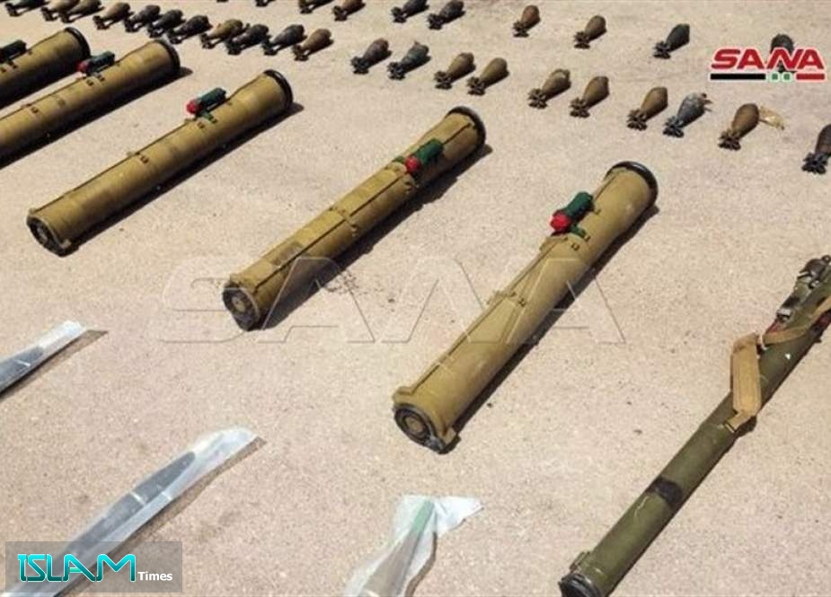 Syrian Authorities Seize Terrorists’ Weapons in Daraa Hideout