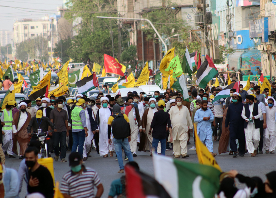 کراچی، تحریک آزادی القدس کی عظیم الشان مرکزی آزادی قبلہ اول ریلی